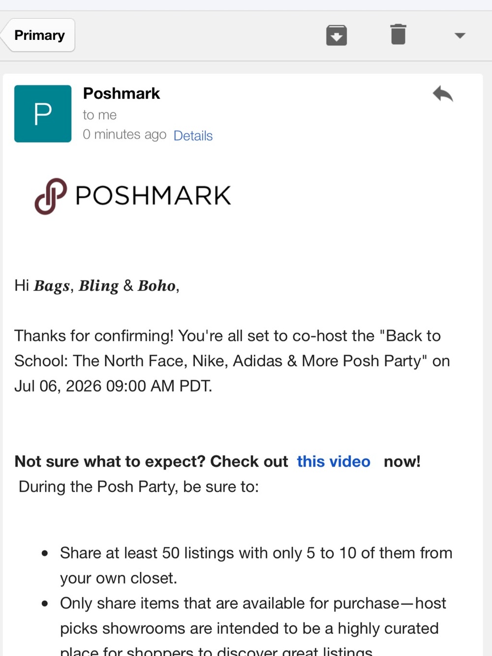 Back to School: The North Face, Nike, Adidas & More Posh Party 7/6/26 9A
